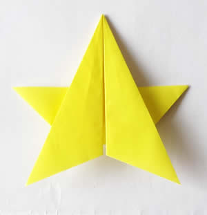 七夕飾り折り紙星の画像